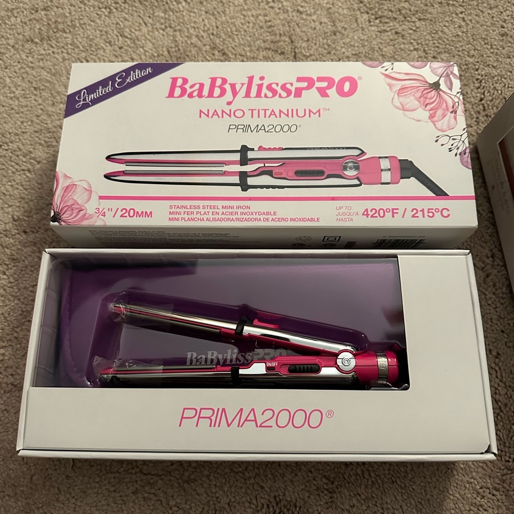 BaBylissPro Nano Titanium mini Straightener limited edition